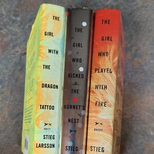 Stieg Larsson Book Set -The Girl With The Dragon Tattoo 3 Book Bundle